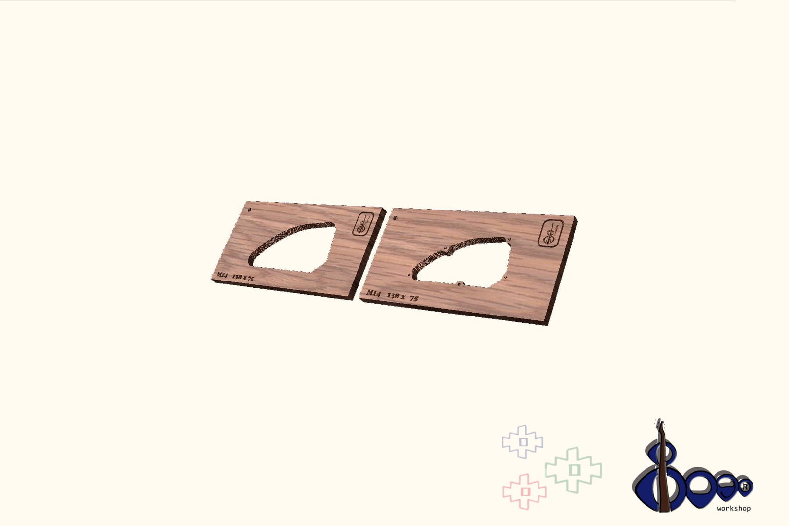 Control Cavity Routing Set (M-33/13.8 x 7.5) 3 Control Cavity Routing Set (M-33/13.8 x 7.5)