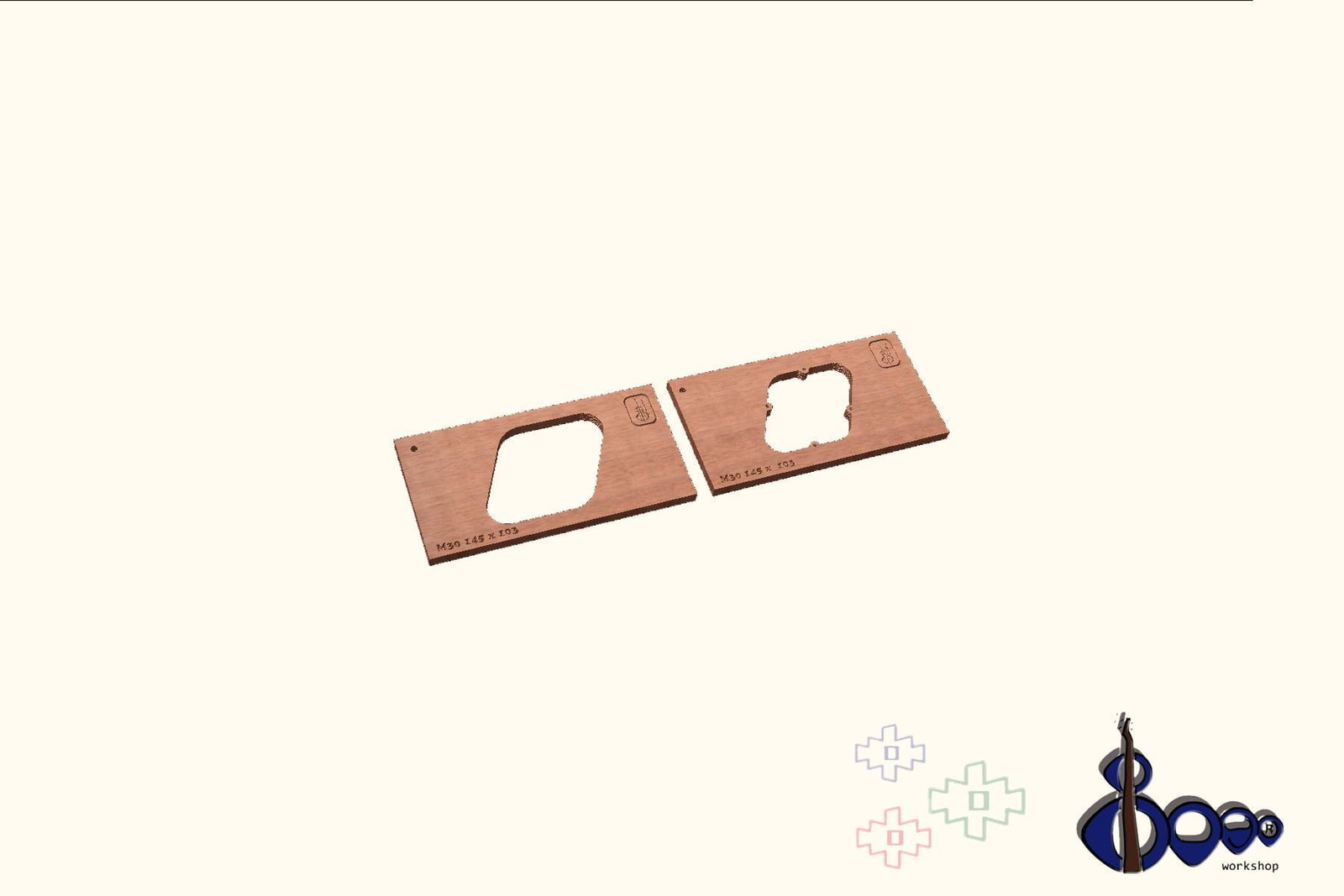 Control Cavity Routing Set (M-17/14.5 x 10.3) 4 Control Cavity Routing Set (M-17/14.5 x 10.3)