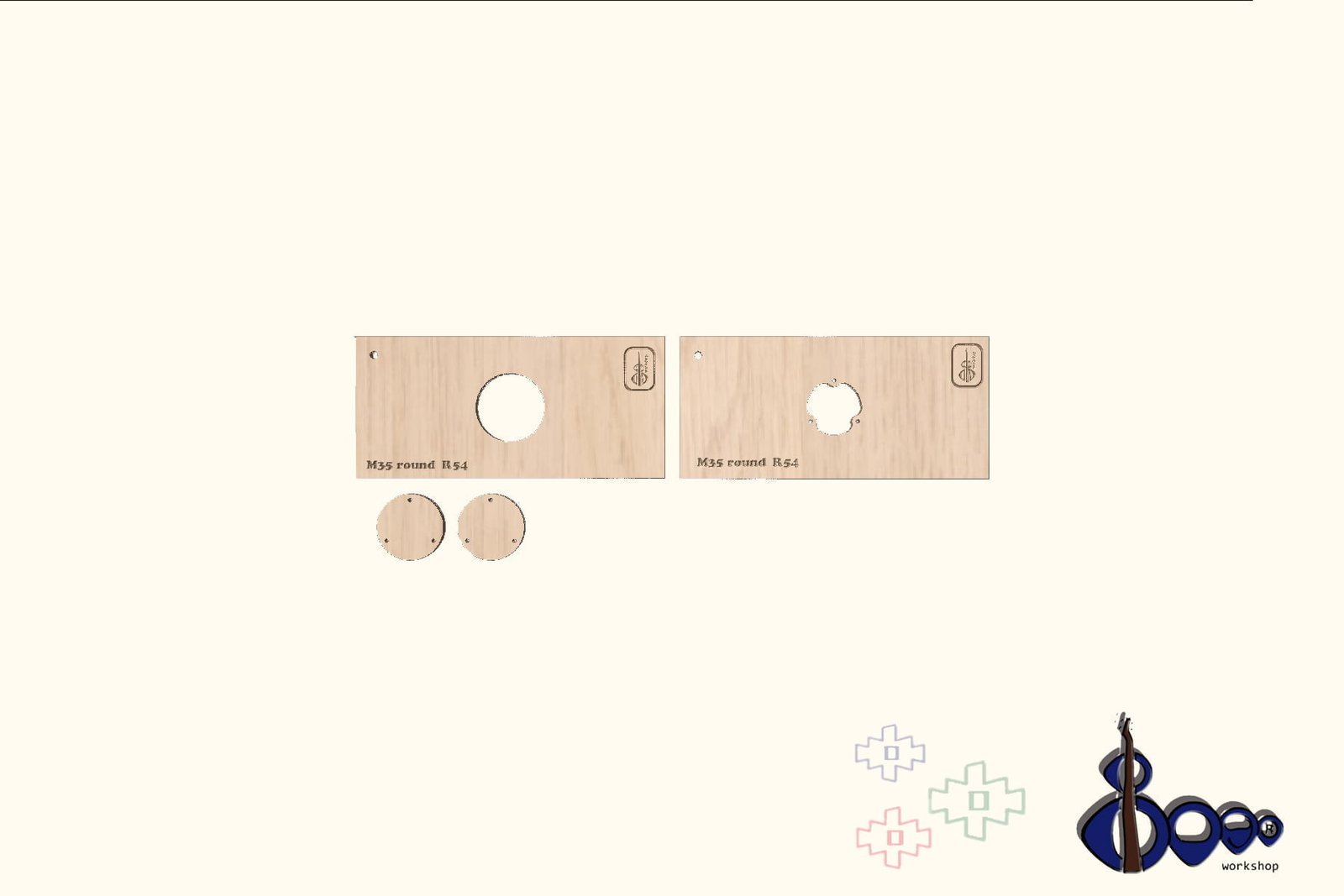Control Cavity Routing Set (M-12/R=5.4) 4 Control Cavity Routing Set (M-12/R=5.4)