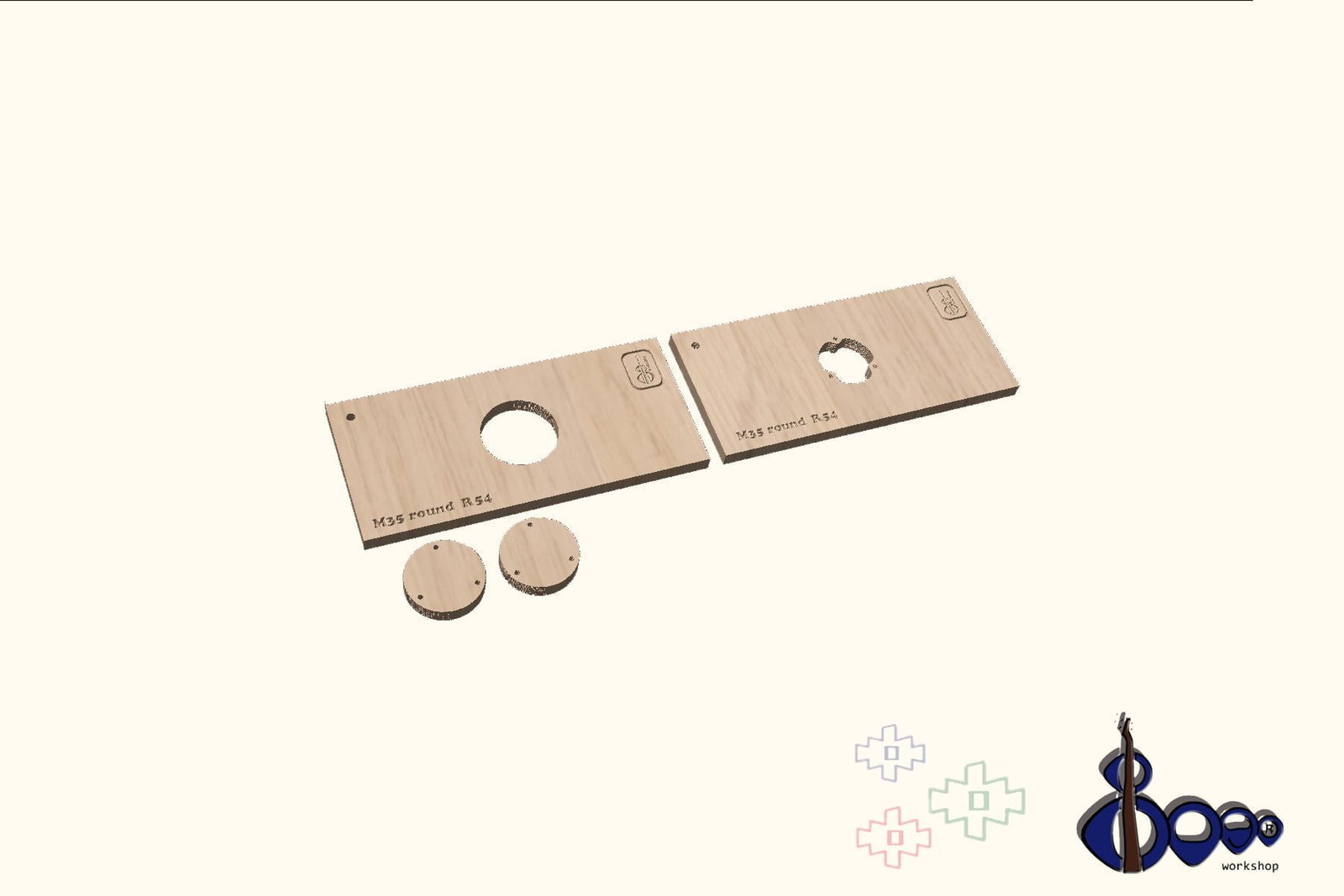 Control Cavity Routing Set (M-12/R=5.4) 3 Control Cavity Routing Set (M-12/R=5.4)