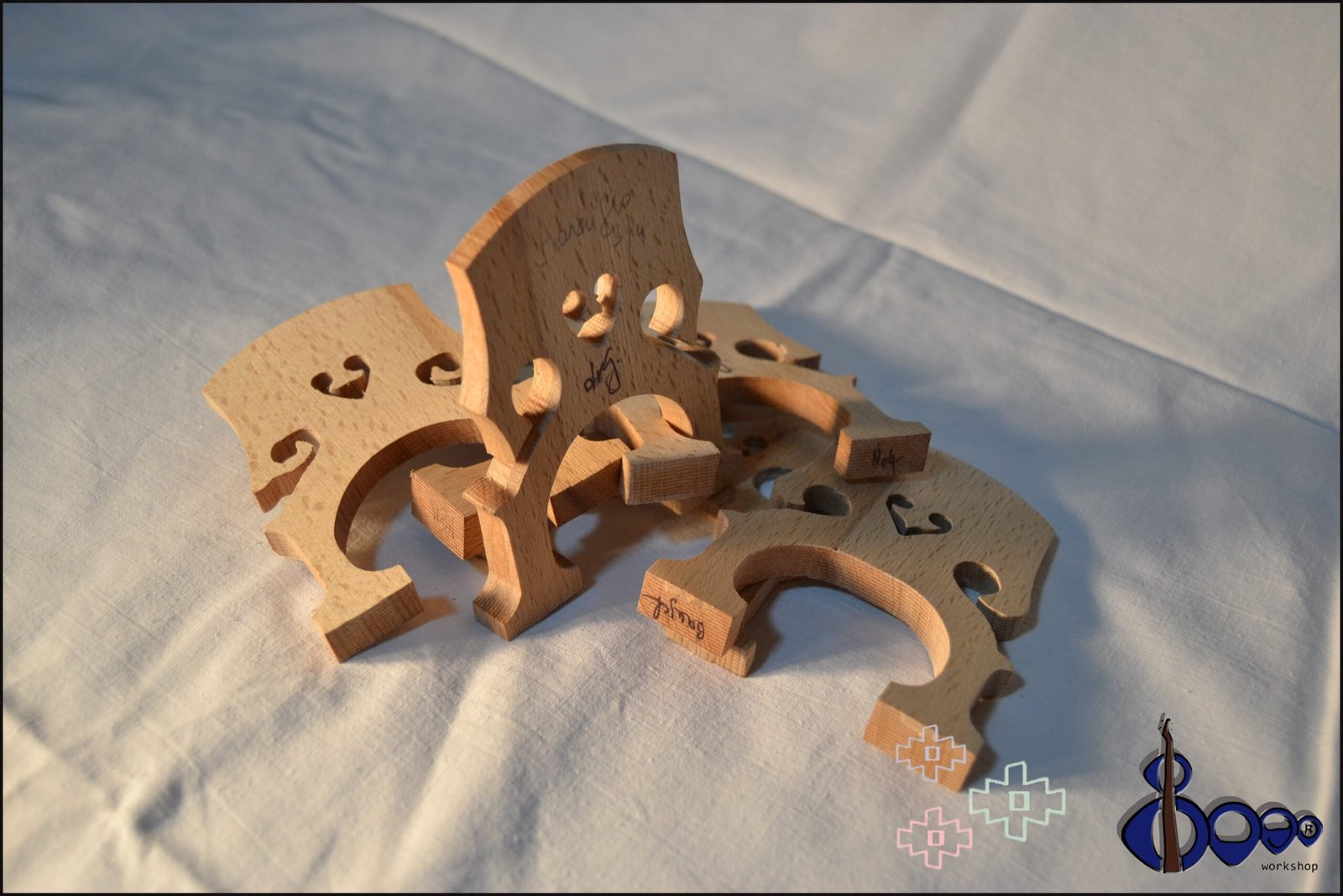 French Cello Bridge Model 2 by dr G – maple or ash – all sizes