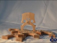 Bausch Cello Bridge blank by dr G – maple or ash – all sizes