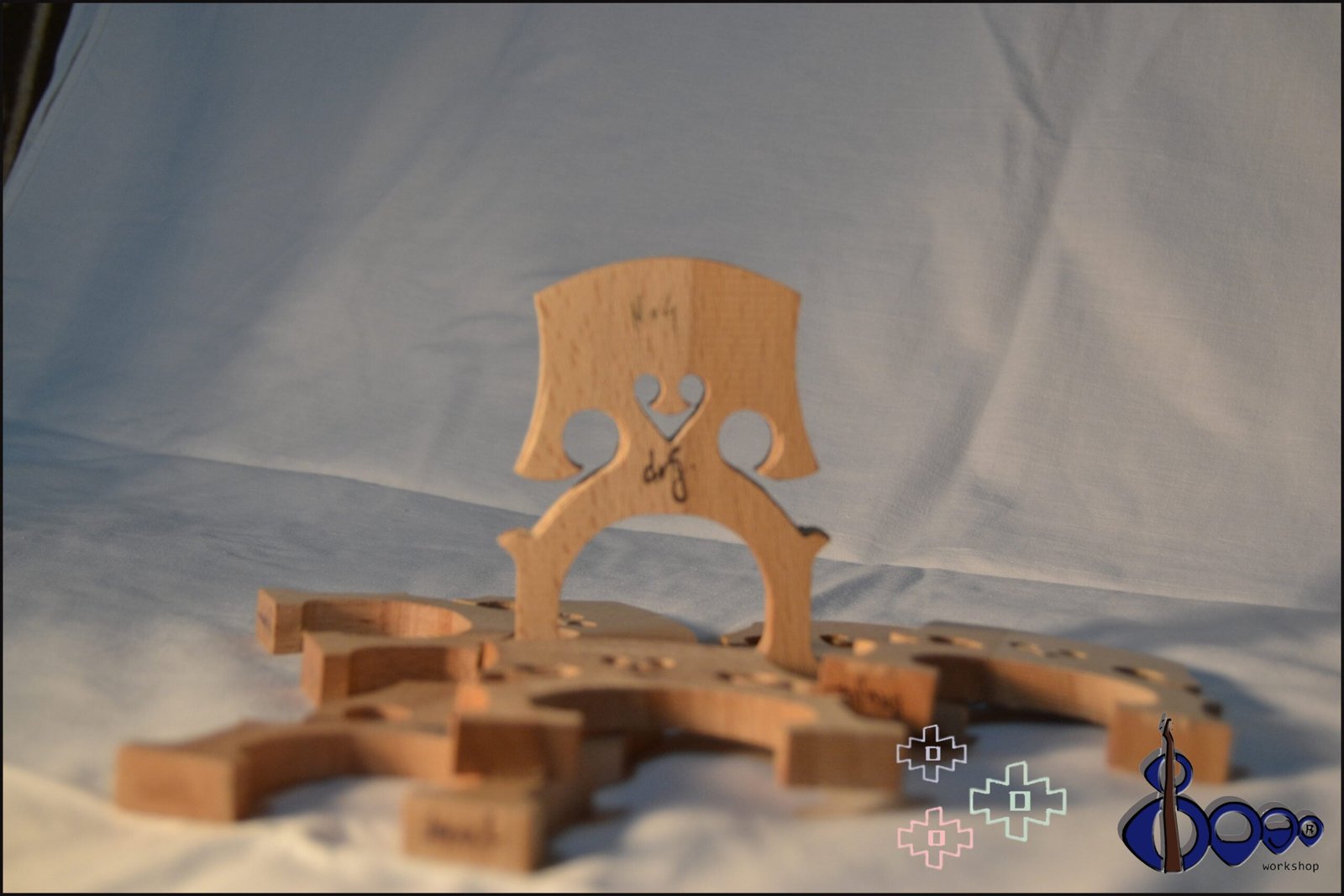 Bausch Cello Bridge blank by dr G – maple or ash – all sizes