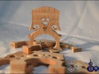 Teller Cello Bridge Quarter Size – Premium Maple Bridge
