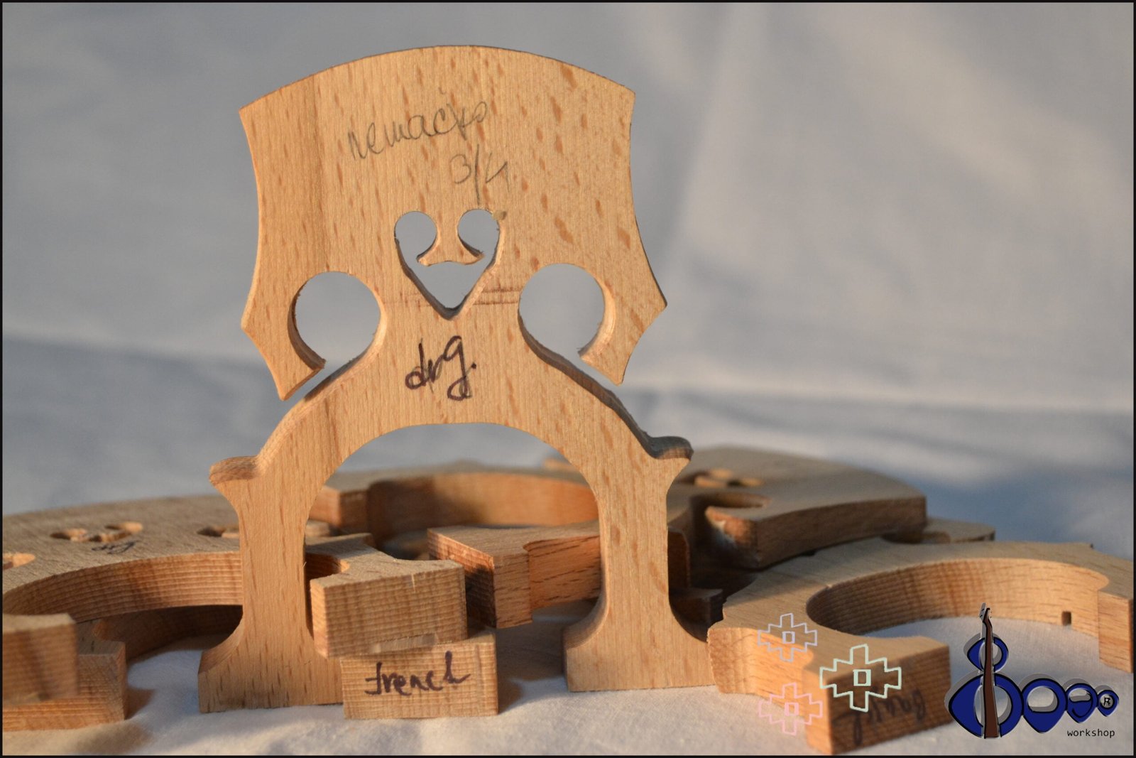 German Cello Bridge dr G performance fit maple model bogoworkshop