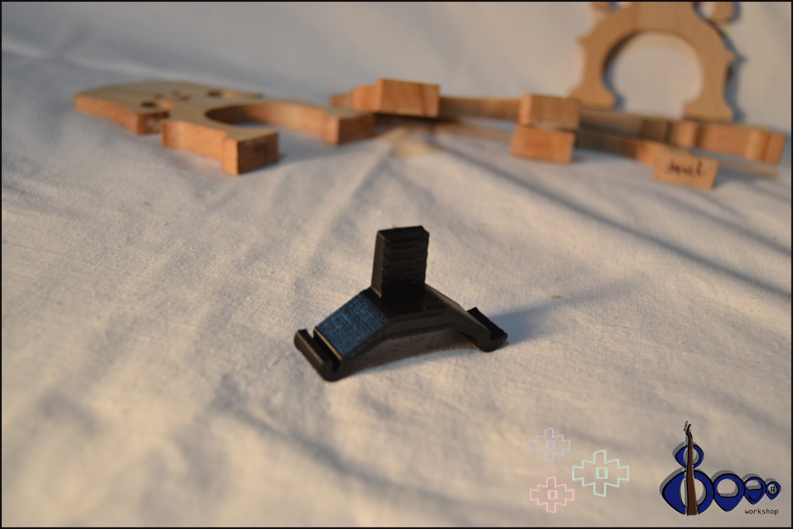 Cello microphone mount 3 Cello microphone mount 1