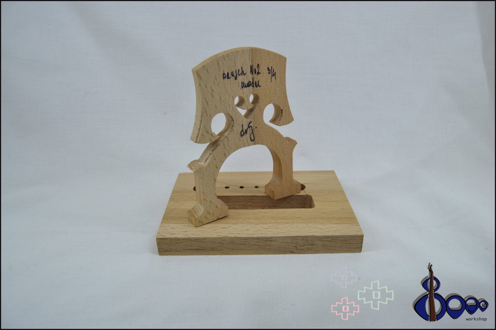 Cello Bridge Bausch 1 Model Quarter