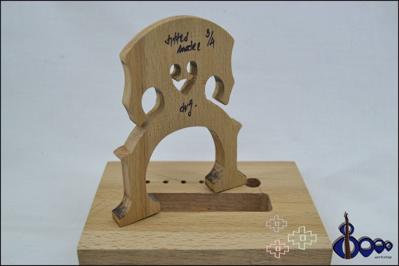 Fitted Cello Bridge Half Size