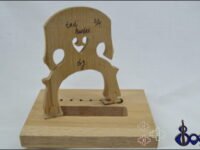 Adjustable Cello Bridge Quarter Size – Pro‑Grade Maple Model