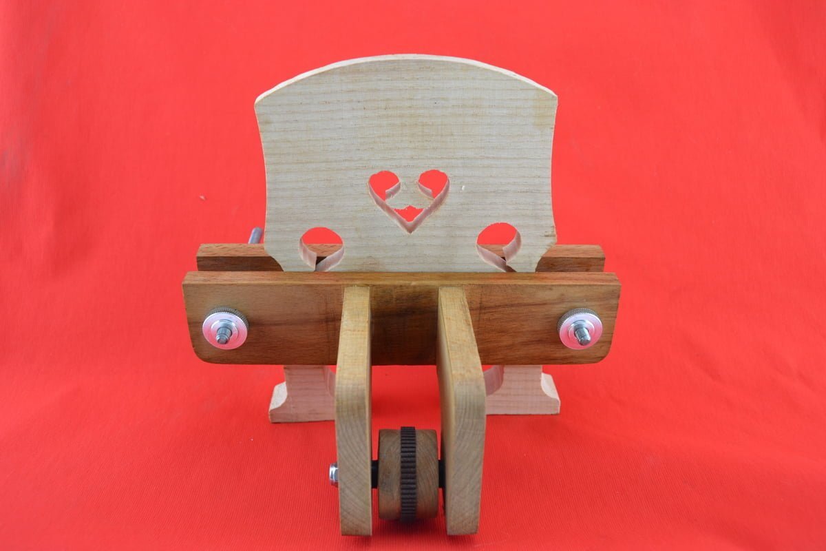 Double bass bridge setup tool - Wooden 3 Wooden - Double bass bridge setup tool