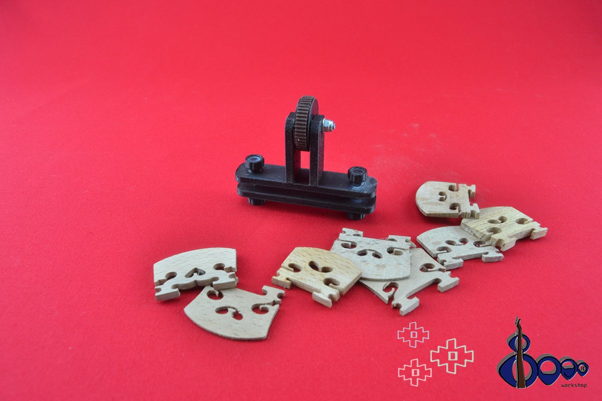 Deluxe Violin Bridge MKB Model – All Sizes 2 Violin, viola bridge setup tool 7