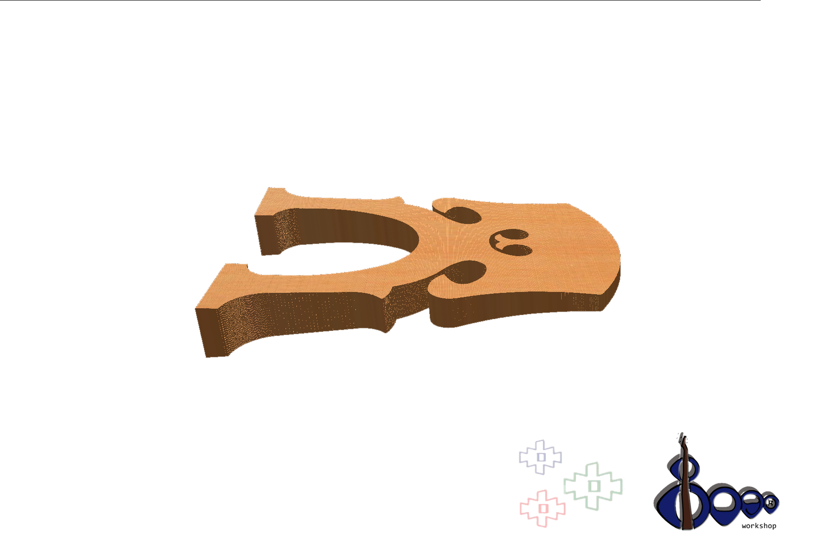 Double bass 1/4 bridge Belgium model 3 Double bass 1/4 bridge Belgium model