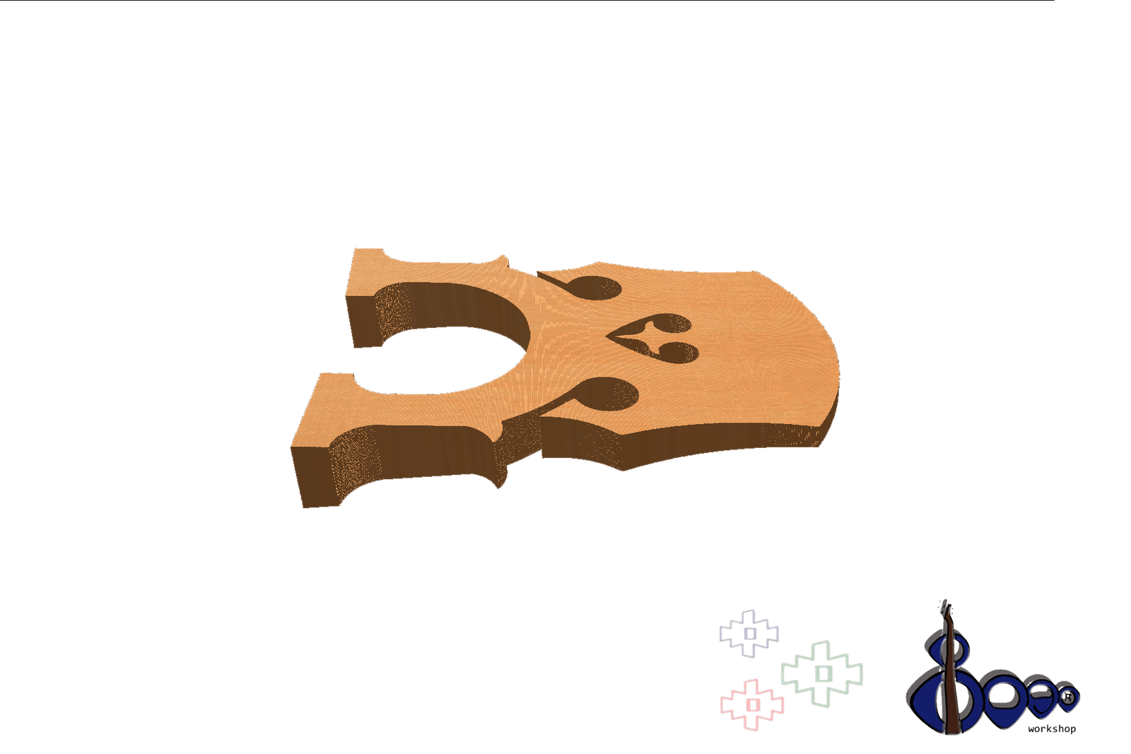 Double bass 1/4 bridge Tourte model 5 Double bass 1/2 bridge Tourte model