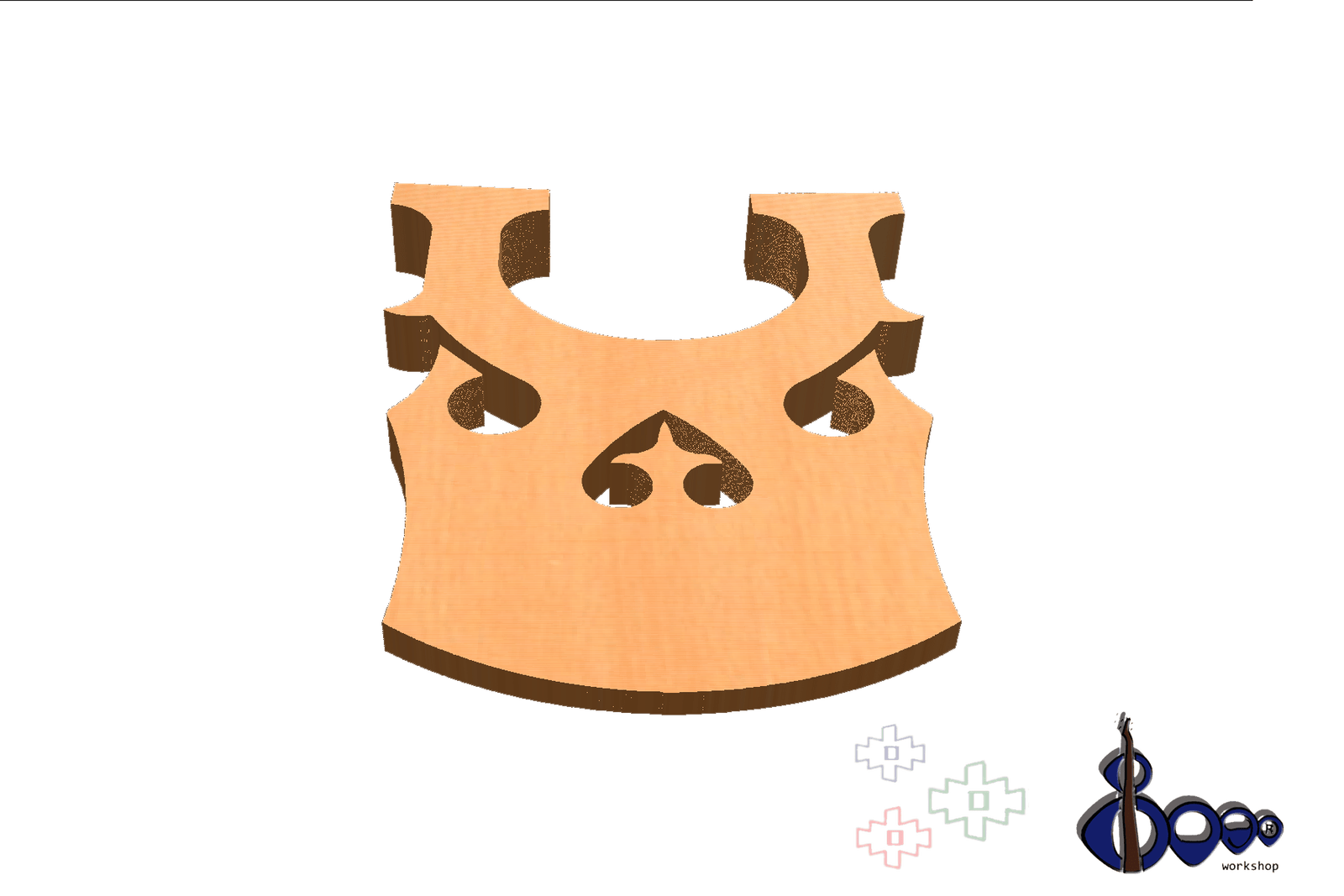 Double bass 1/4 bridge Tourte model 4 Double bass 1/2 bridge Tourte model