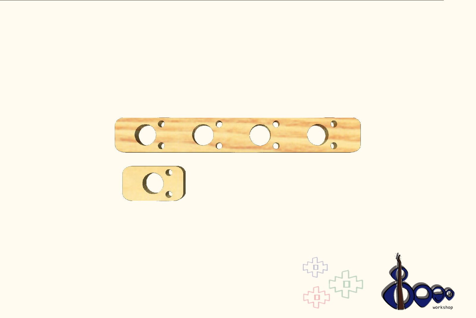 Schaller BM V Tuners and Tuner Screws Drilling Template 7 Schaller BM V tuners and tuners screws drilling template