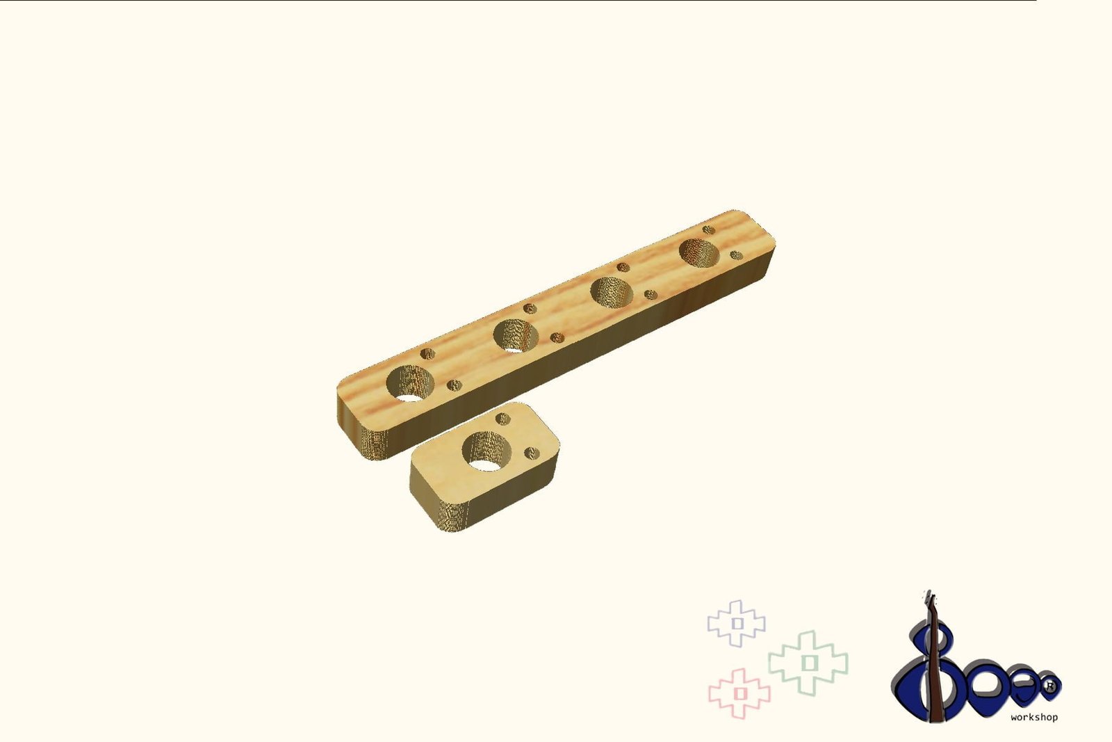 Schaller BM V Tuners and Tuner Screws Drilling Template 6 Schaller BM V tuners and tuners screws drilling template