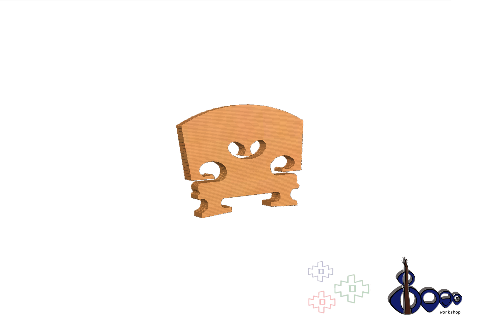 Cutted Violin Bridge 4/4 Dr G