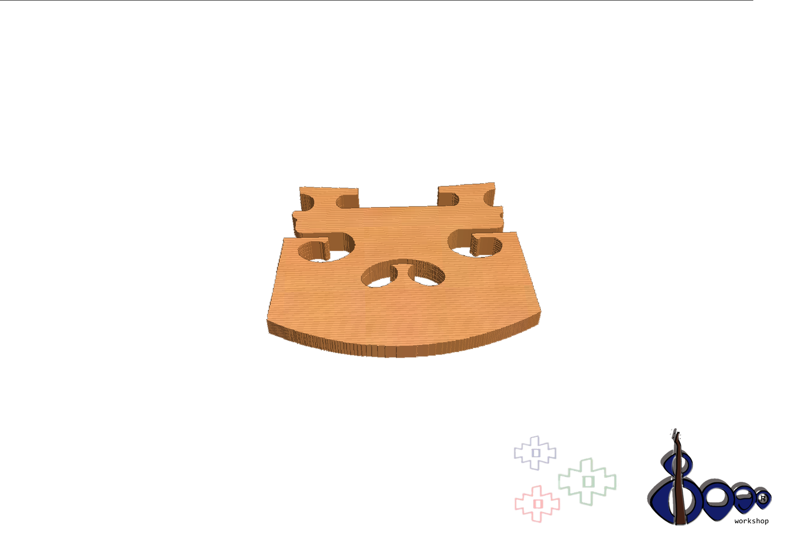 Violin Bridge Cutted Model 1/2 Dr G