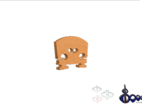 French Violin Bridge 1/4 Dr G