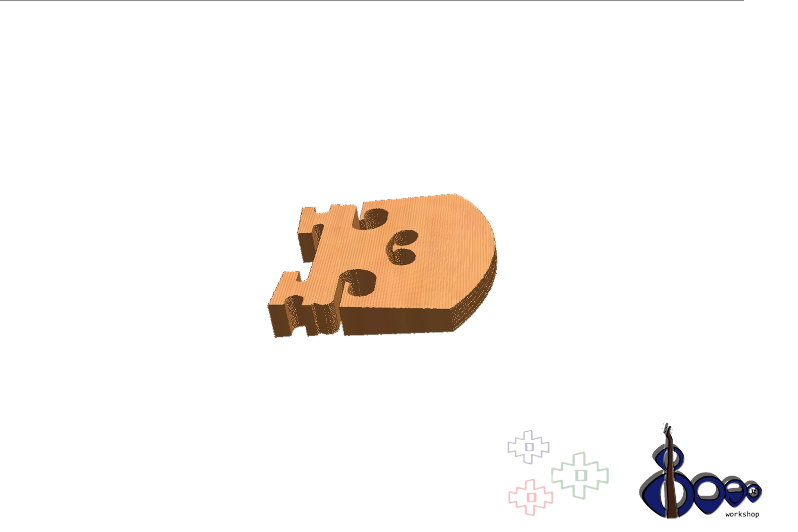 French Violin Bridge 1/2 Dr G