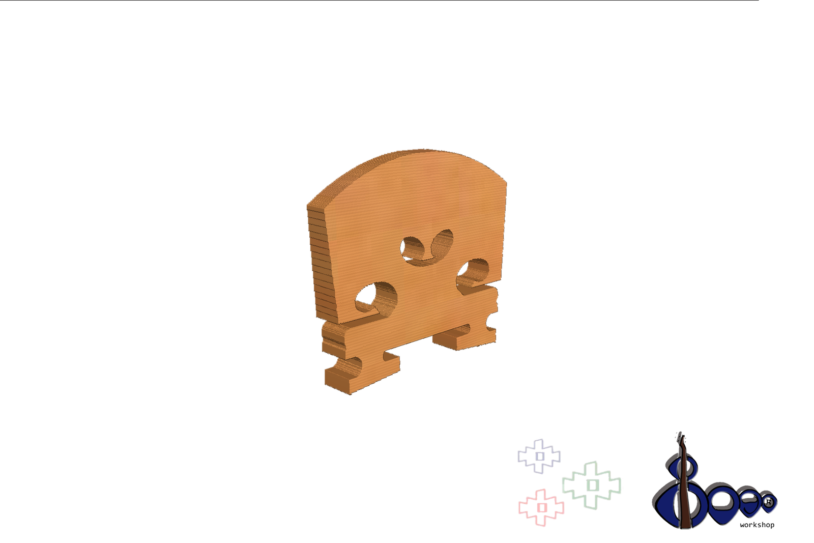 German Violin Bridge 1/2 Dr G