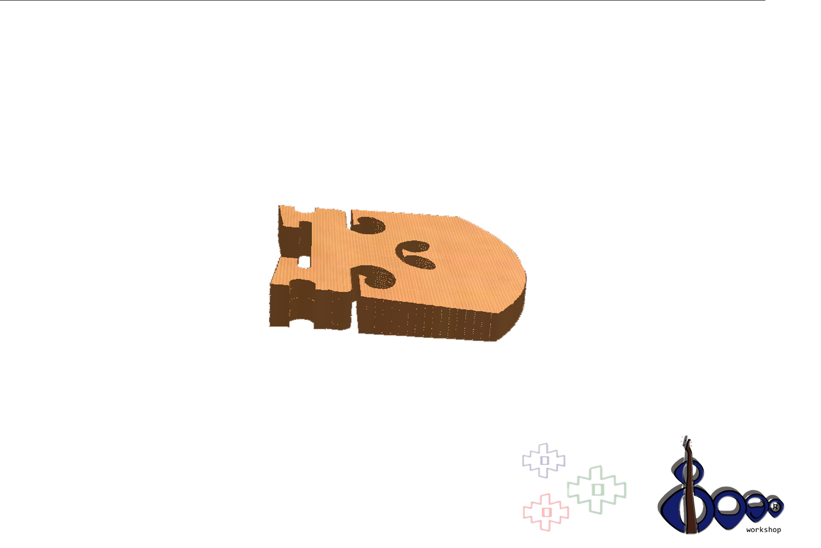 German Violin Bridge 4/4 Dr G