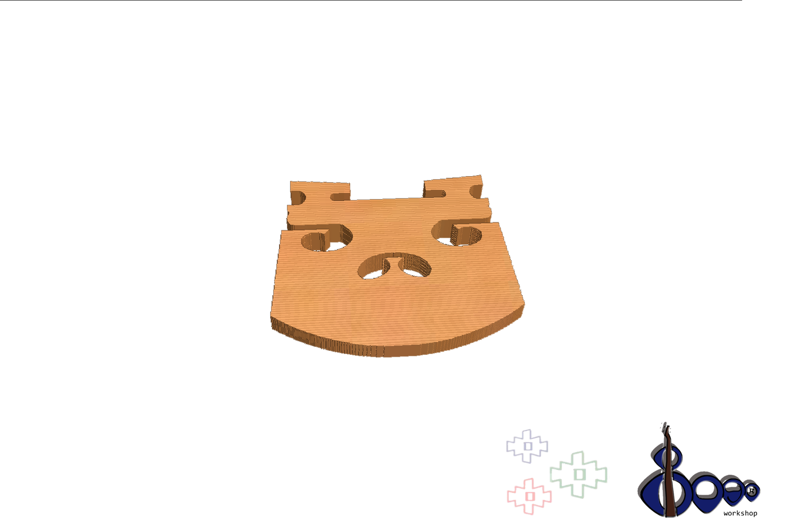 Dr G German Violin Bridge 7/8