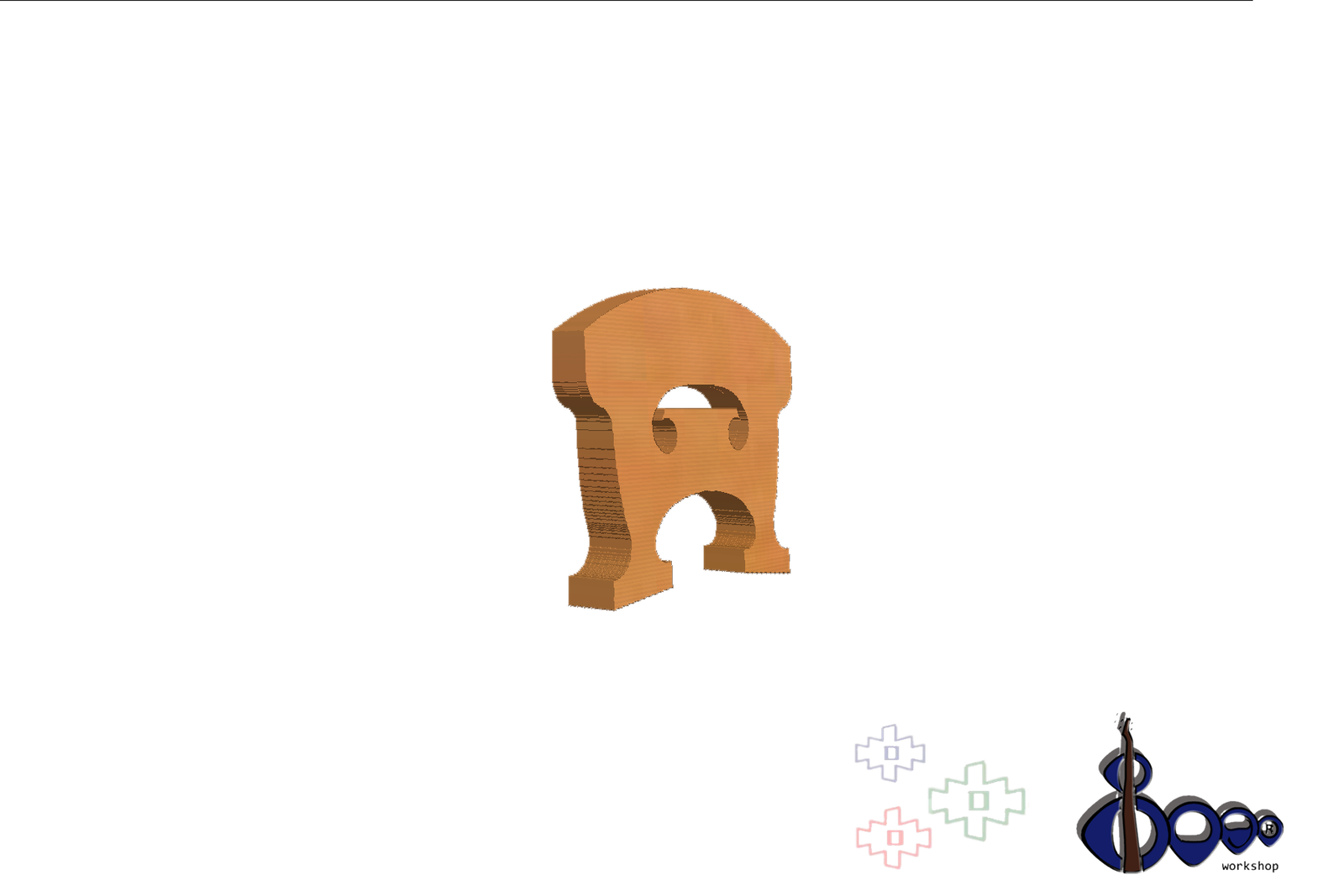 Dr G Hardanger Violin Bridge 4/4