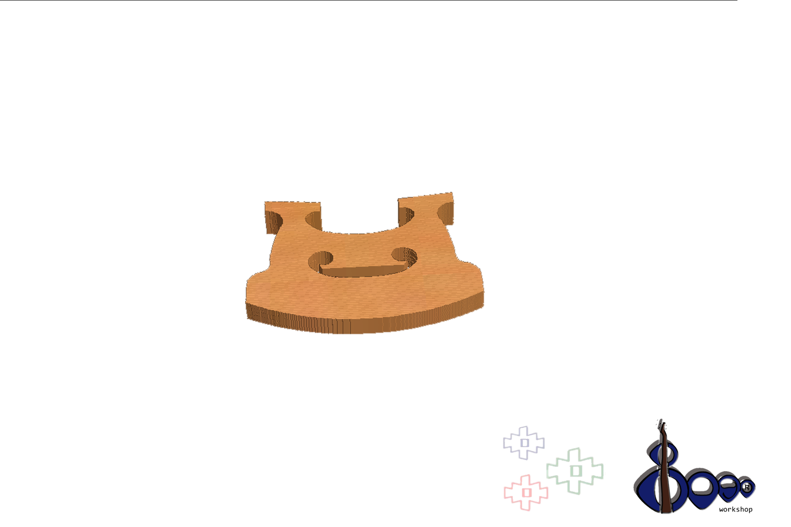 Hardanger Violin Bridge 1/2 Dr G