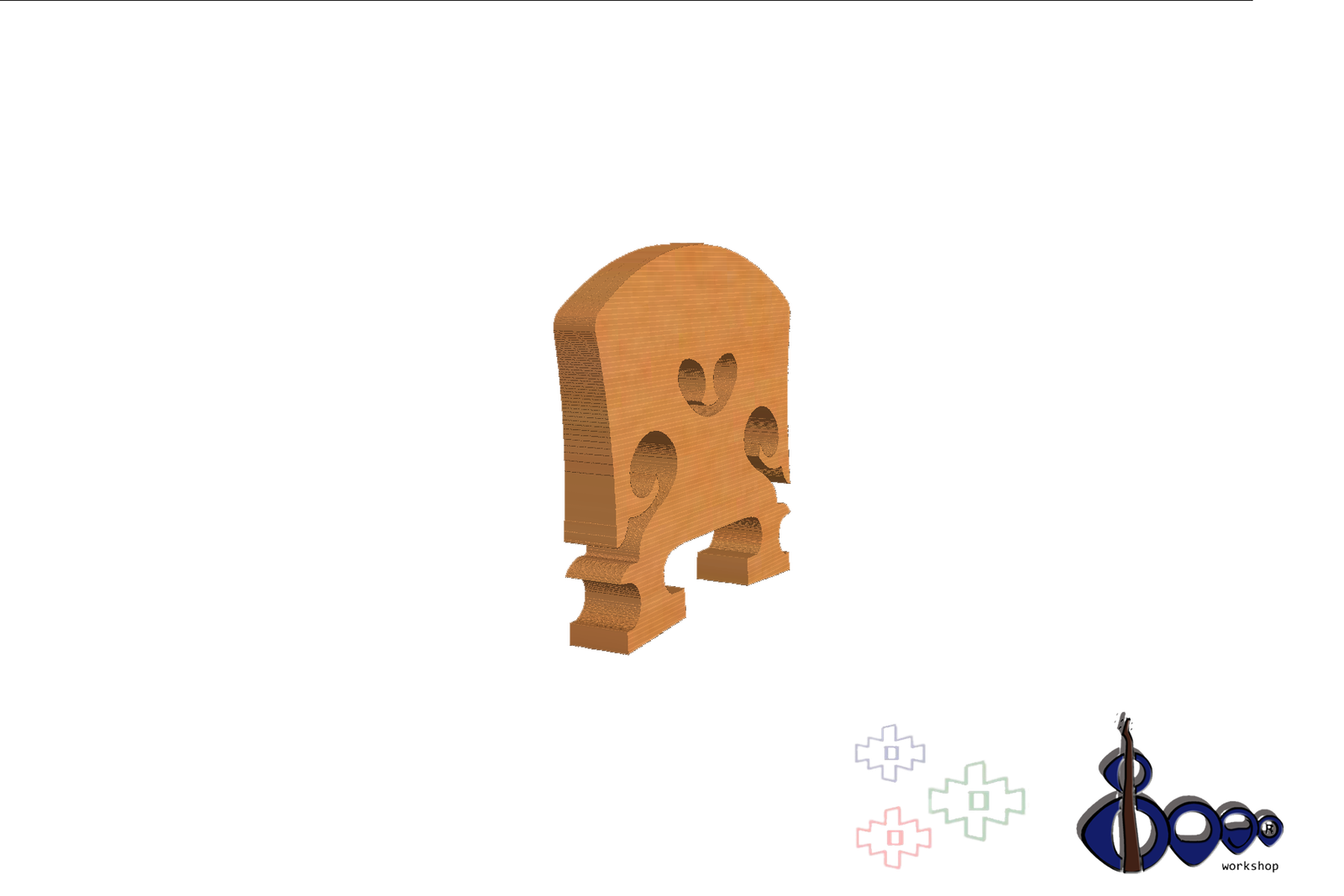 Dr G Tourte Violin Bridge Quarter Size