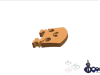 Handcrafted Tourte Violin Bridge 3/4