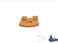 Dr G Tourte Violin Bridge 7/8