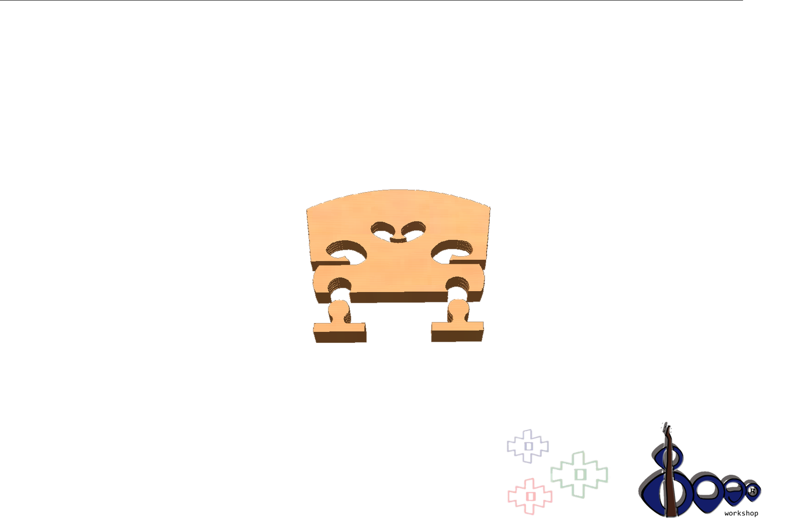 adjustable violin bridge 1/2