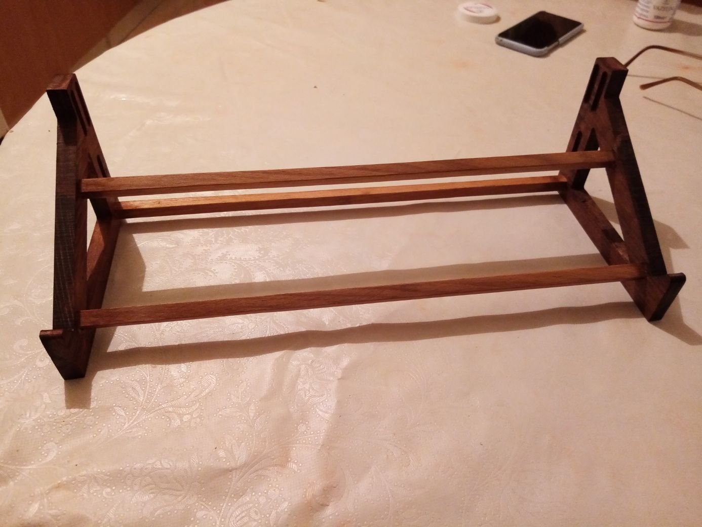 handcrafted behringer pro stand wooden rack