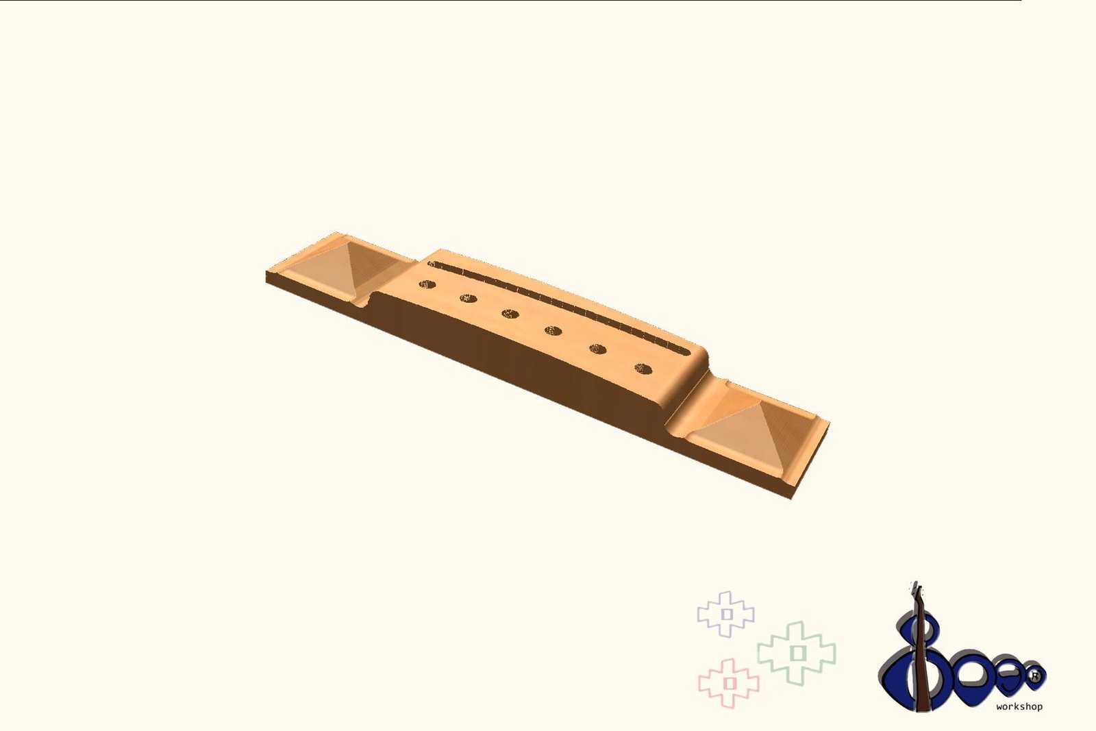 Bridge for acoustic guitar Parlor 1