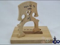 Dr G Cello Bridge Bausch 2 Model 3/4 Maple and Ash workshop-cut bridge