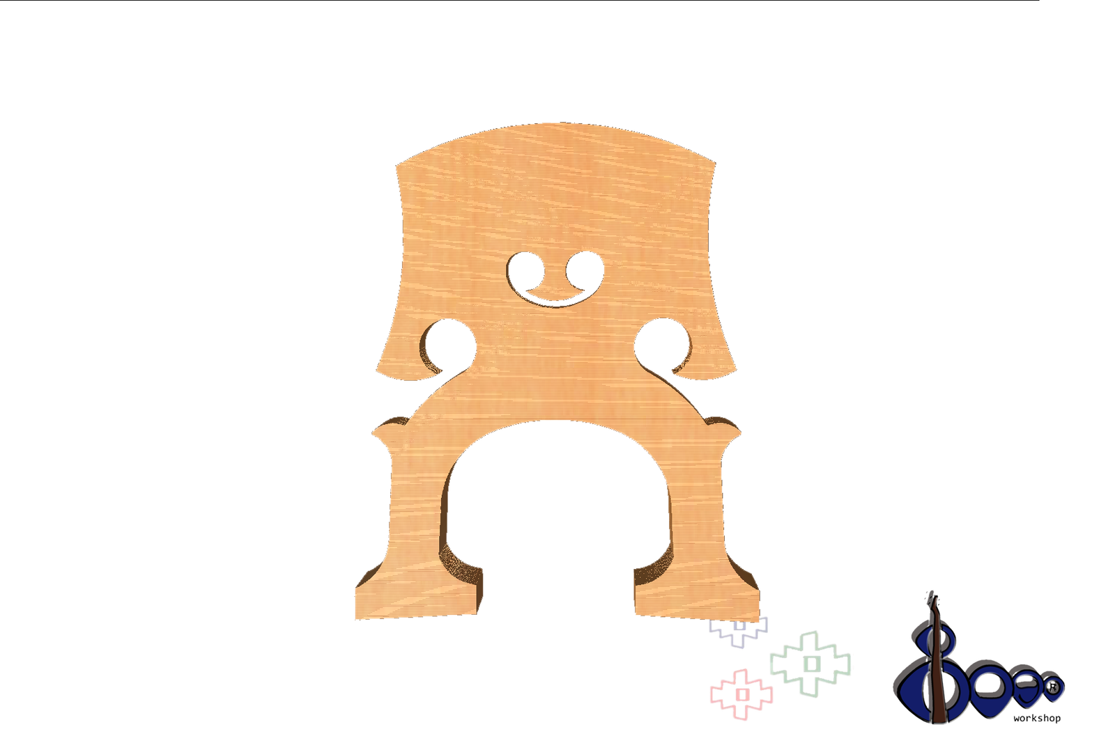 Double bass 1/4 bridge Bausch 1 model