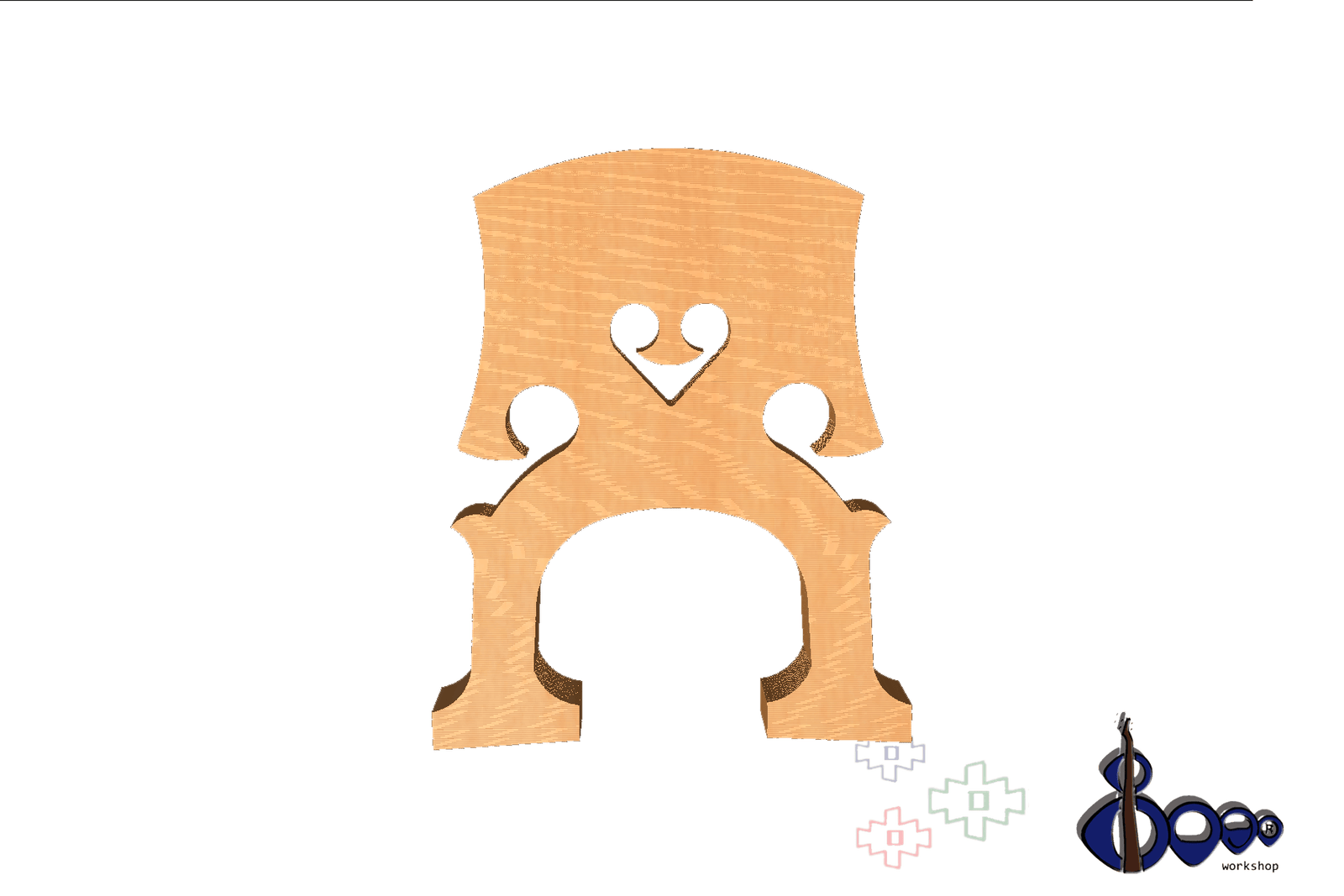 Double bass 1/4 bridge Bausch 2 model