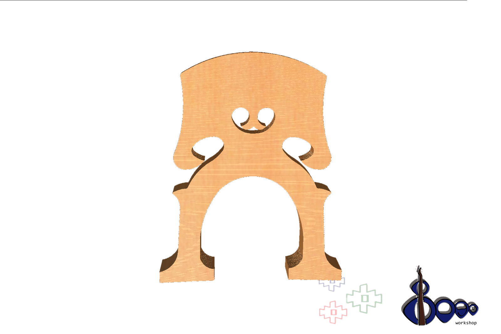 Double bass 1/4 bridge Belgium  model