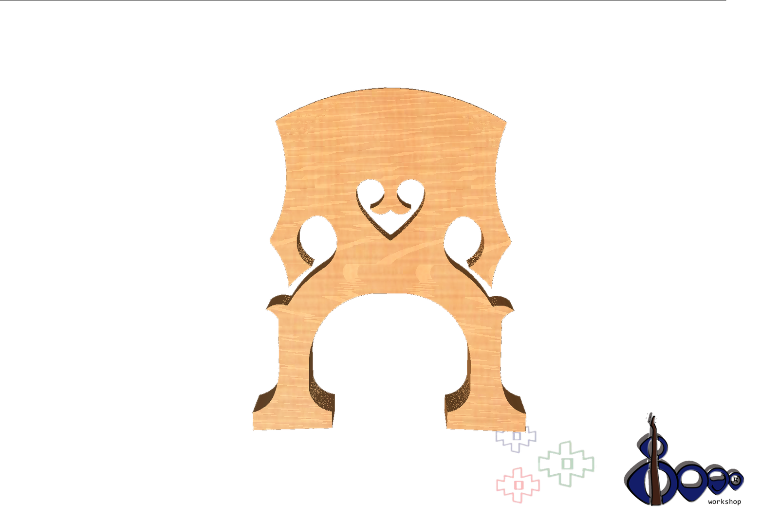 Double bass 1/4 bridge French 2 model