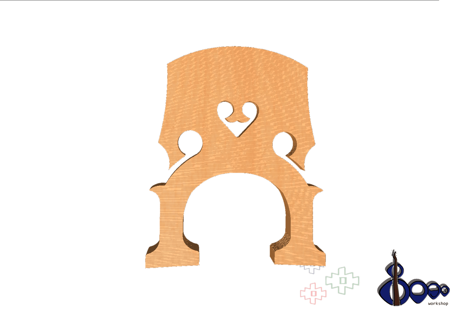 Double bass 1/4 bridge German model