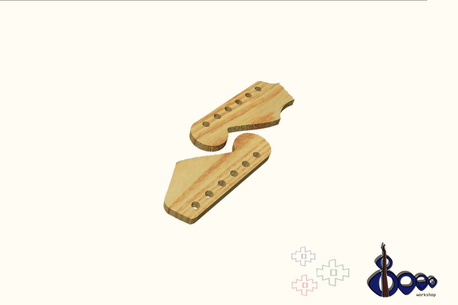 Fender headstock routing template (M-12/20)