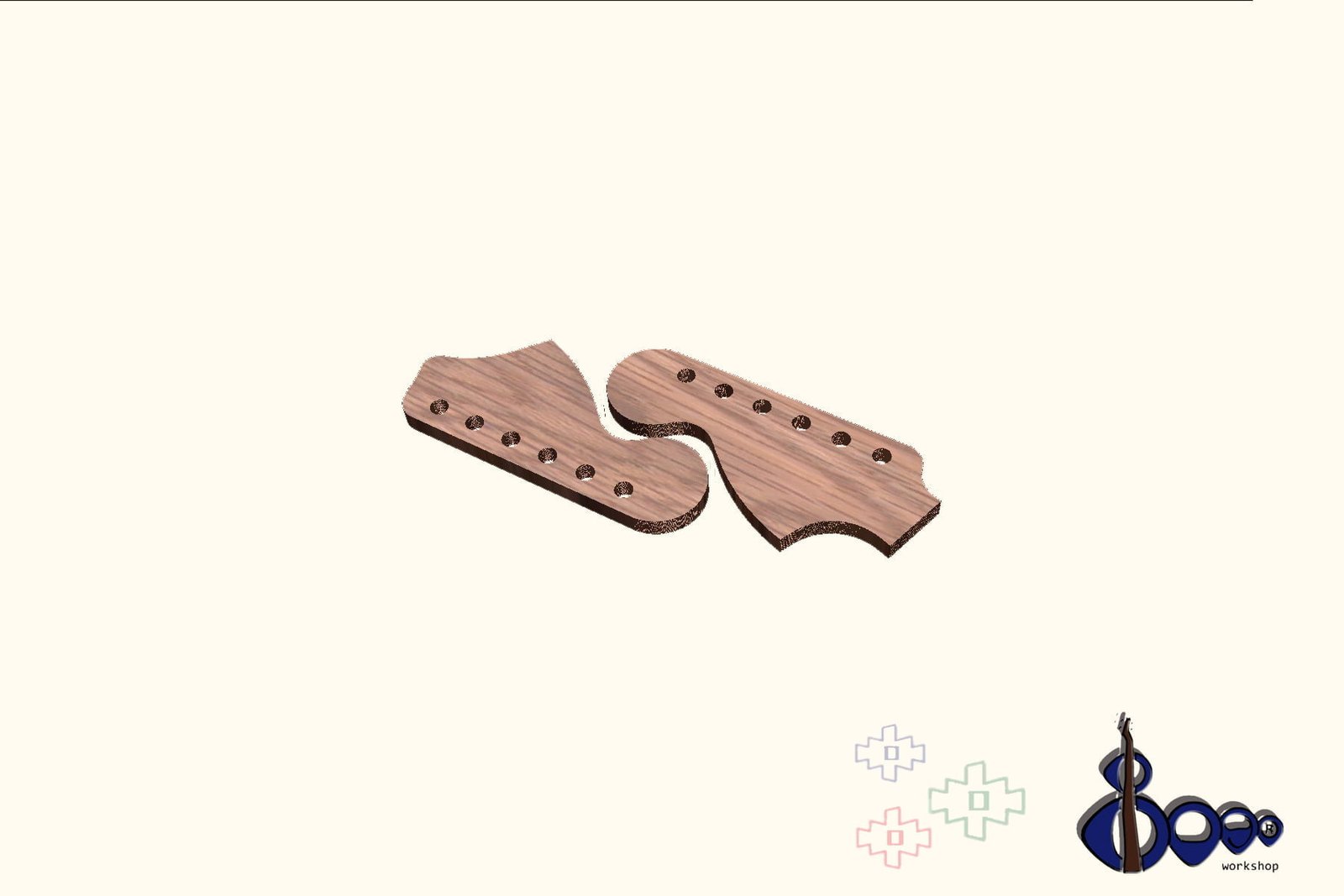 Fender headstock routing template (M-13/20)