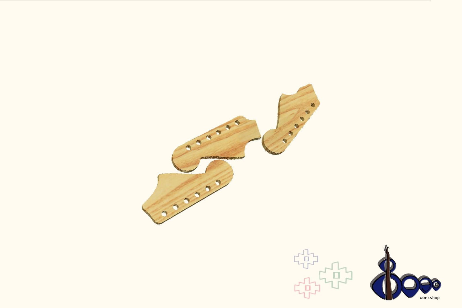 Fender headstock routing template (M-15/20)