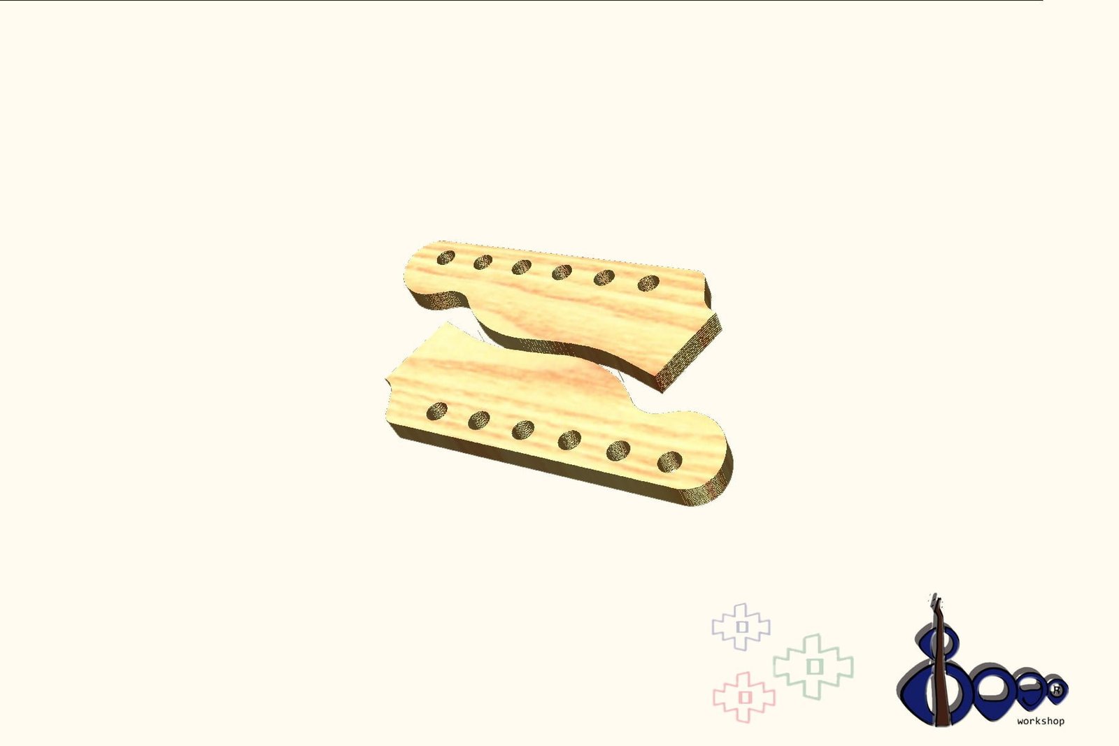 Fender headstock routing template (M-4/20)