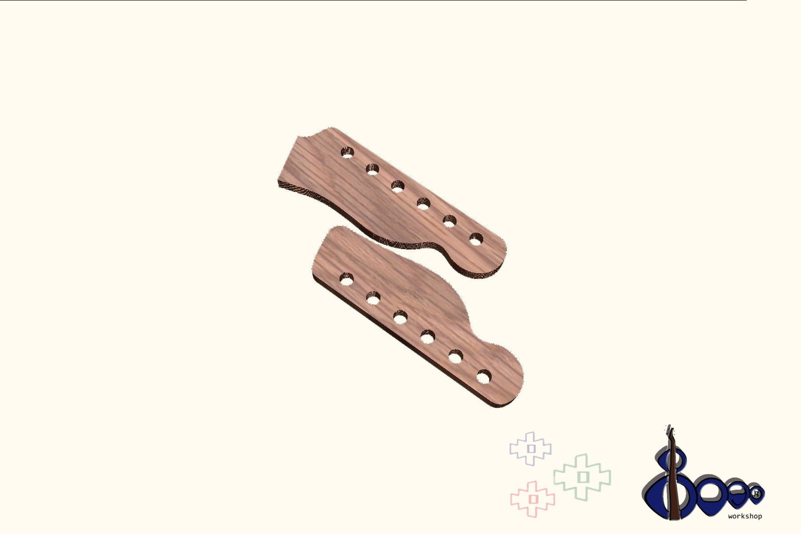 Fender headstock routing template (M-5/20)