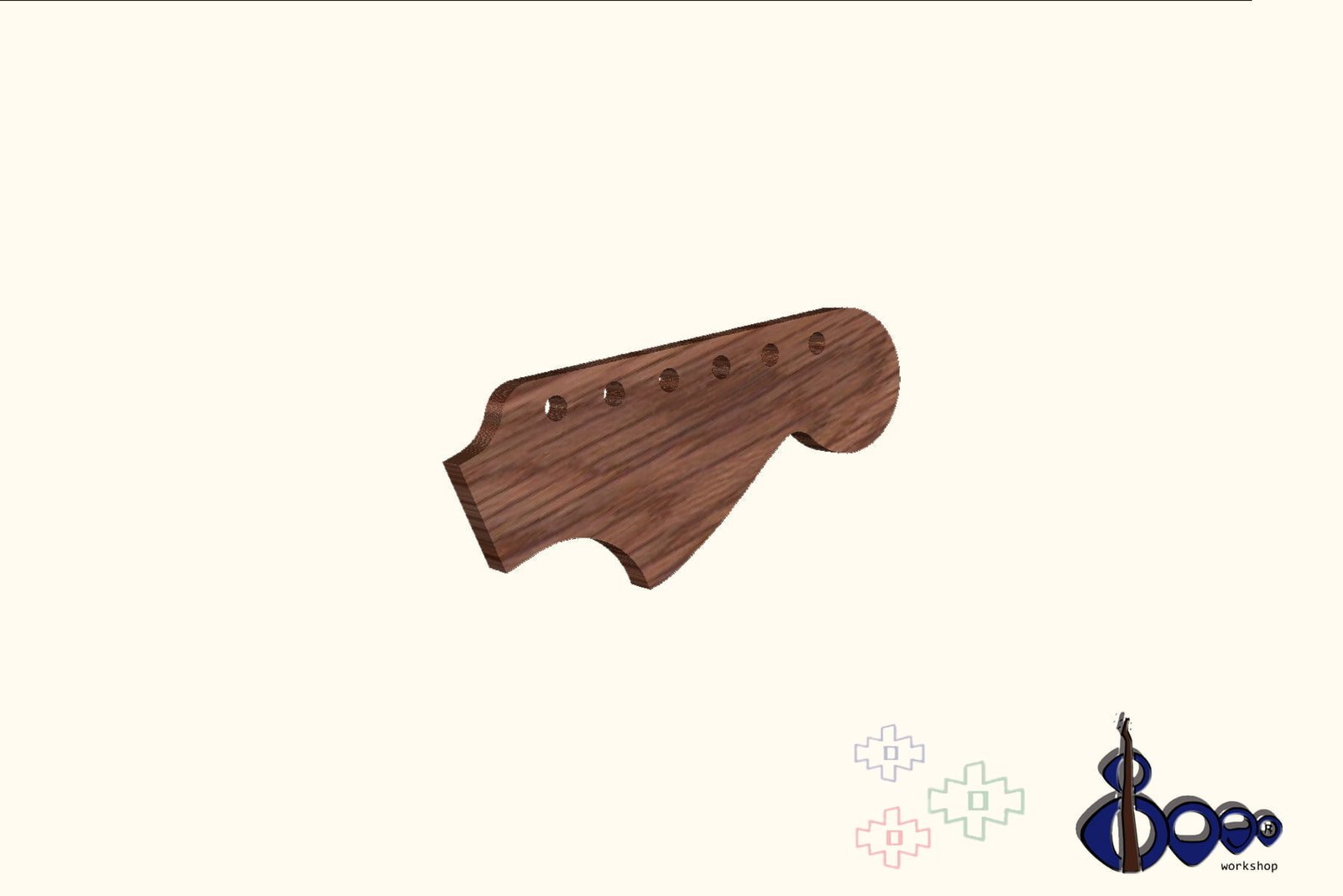 Fender headstock Routing Template Set (M-20/20)