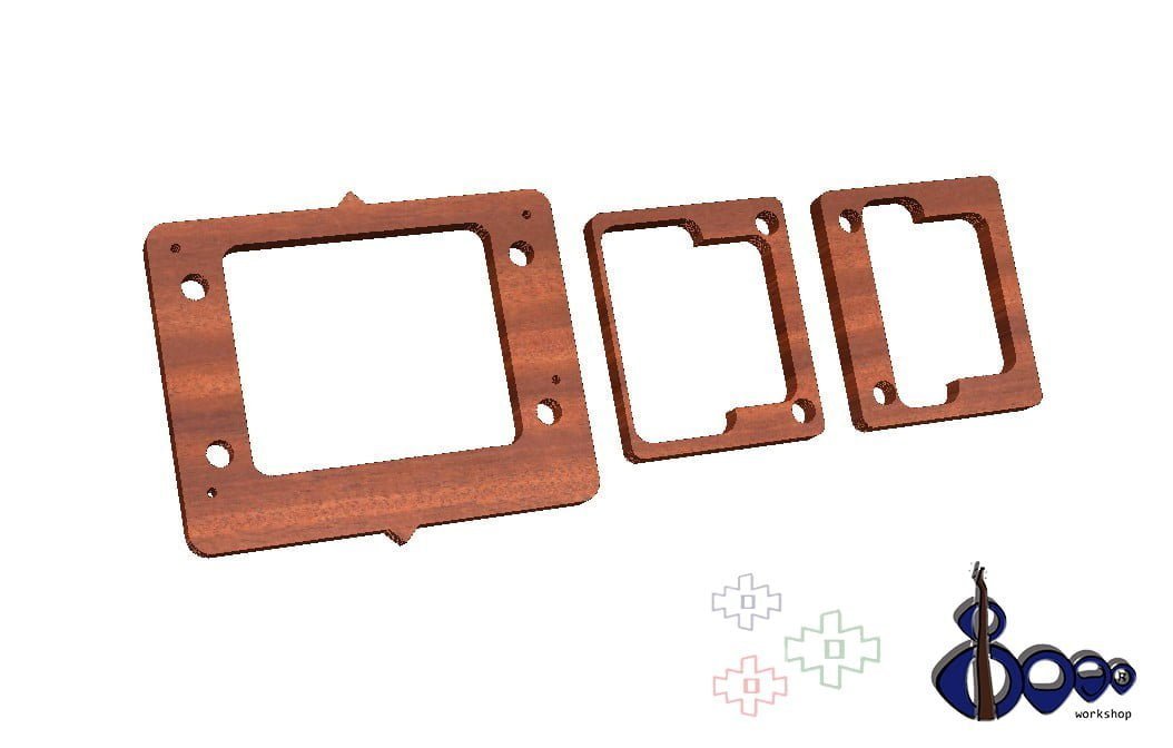 Floyd Rose Routing Template Set 2 Floyd Rose Routing Template Set