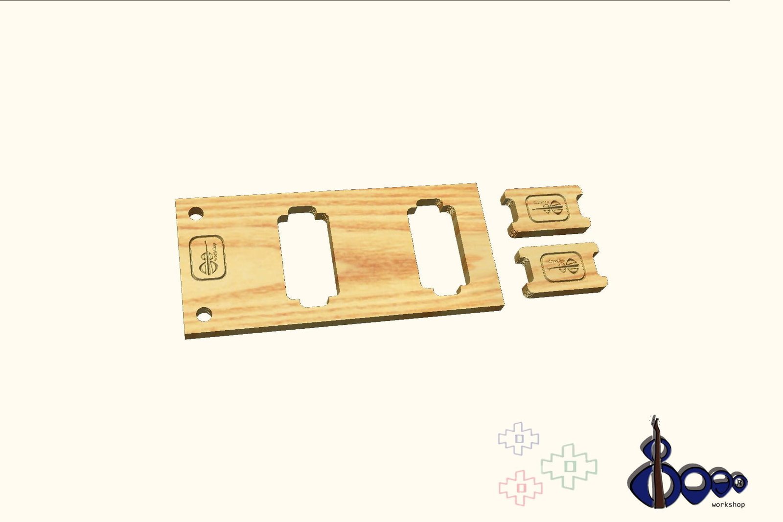 Gibson ES-355 Pickups routing template