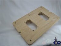 Humbucker pickup routing template